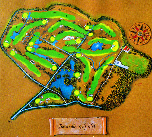 Frassanelle Golf Club - Map