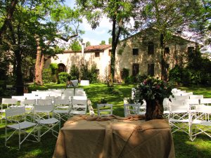 wedding in a private park