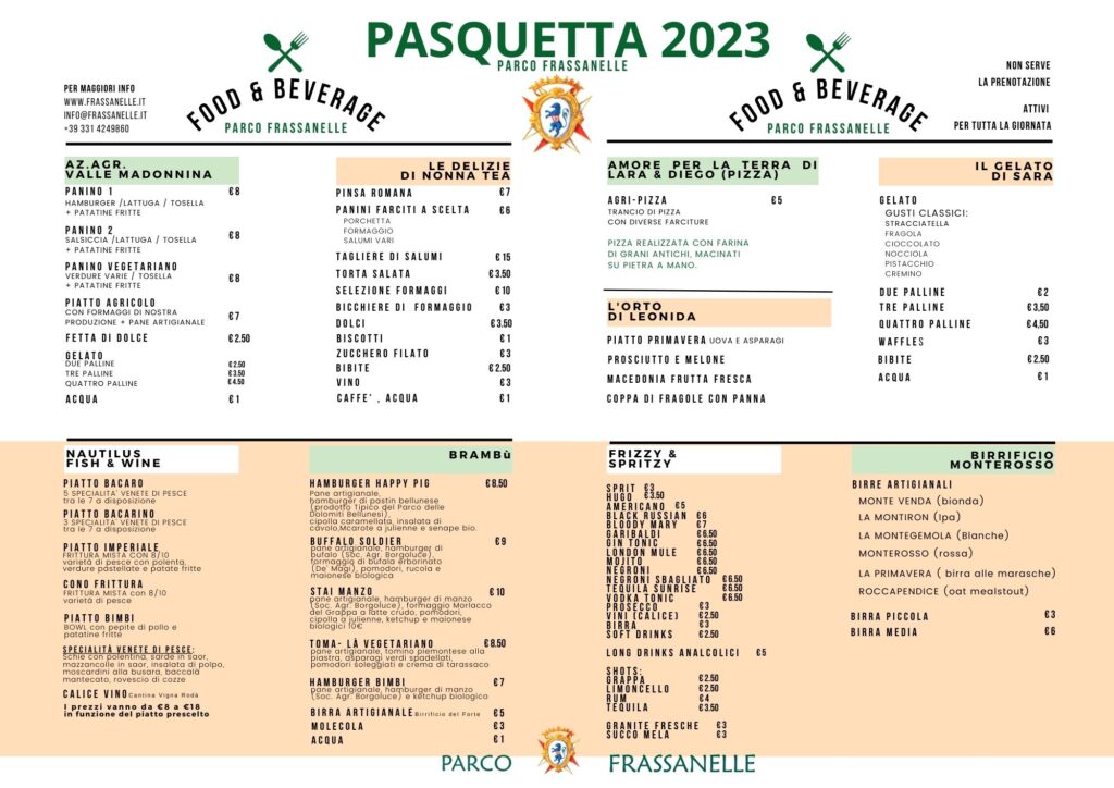 FOOD&BEVERAGE PASQUETTAa3 orizzontale (420 × 297 mm)