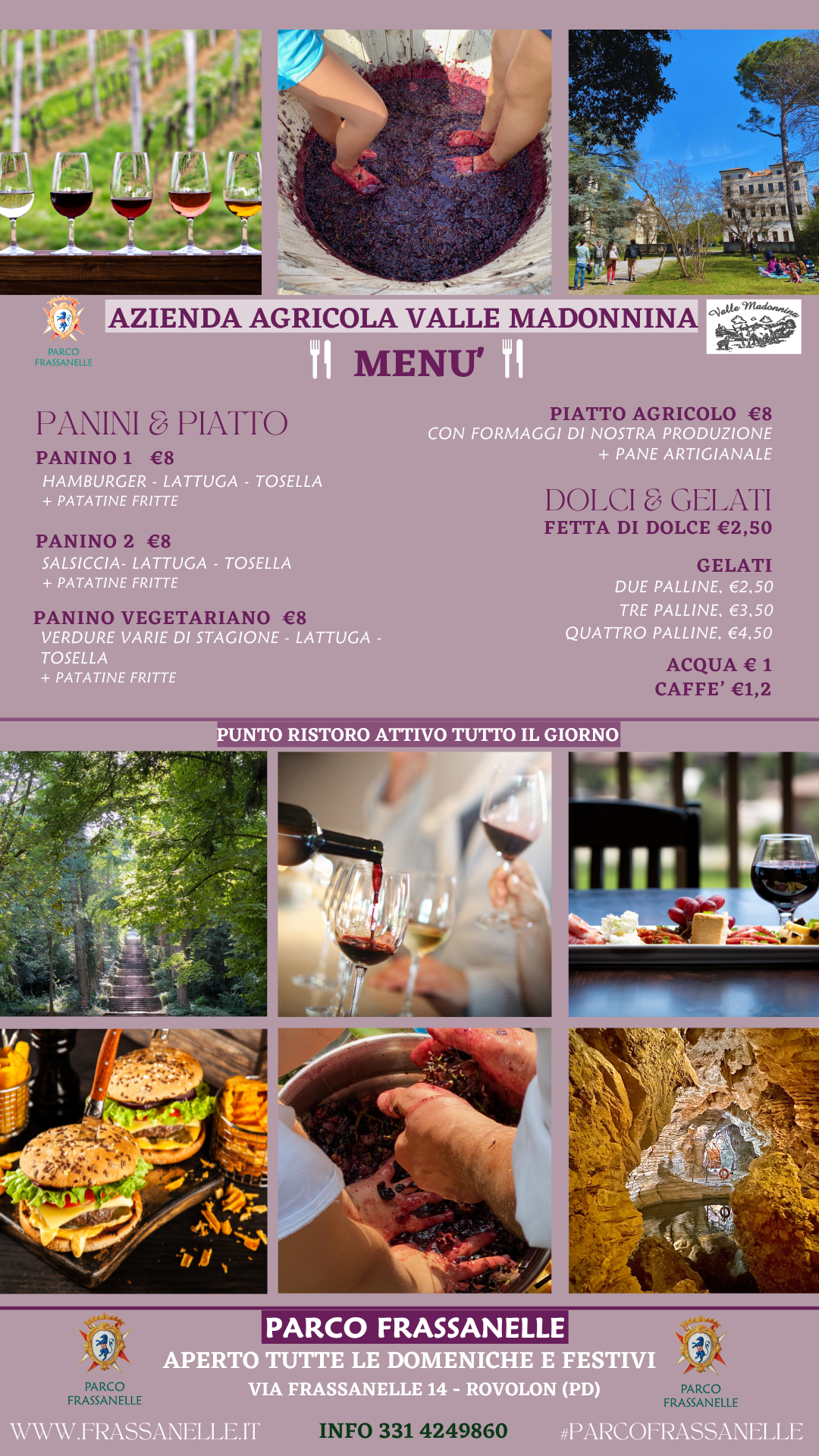 MENU AZ.AGR. VALLE MADONNINA (Storia di Instagram)