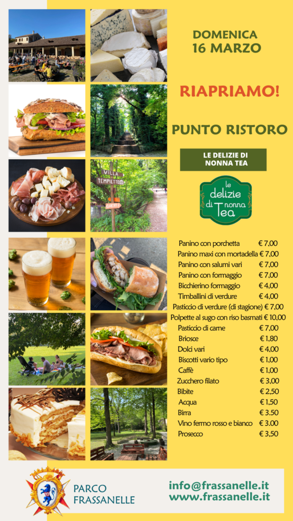 MENU RIAPRIAMO 16 MARZO 2025
